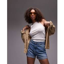 Mango Mom Denim Shorts - Light Blue
