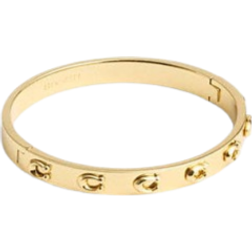 Coach Pegged Signature Hinged Bangle