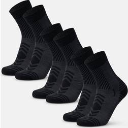 Danish Endurance Merino Wool Hiking Socks 3-pak - Black