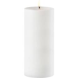 Uyuni Outdoor LED Pillar Candle 8.4 x 20 cm White LED-lys 20cm