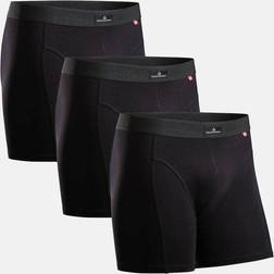 Danish Endurance DANISH ENDURANCE 3-pack Kalsonger, Mjuk Bomull, Klassisk Passform, Boxershorts, för Mä Svart
