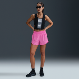 Nike Women's Tempo Dri-FIT Mid-Rise Brief-Lined Running Shorts - Pink