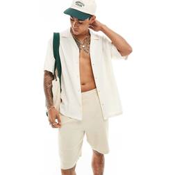 ADPT Oversized Skjorte Med Reverskrave - Hvid