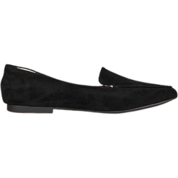Amazon Essentials Women's Loafer Flat, Black, Microsuede