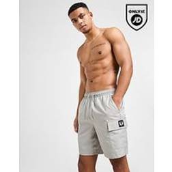 Fred Perry Badge Cargo Swim Shorts - Grey