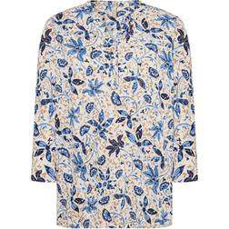 Soyaconcept Felicity Bluse Air Blue Combi - Beige/Meleret