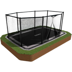 North Trampoline In Ground Trampoline Rectangular 520x370 + Safety Net + Cover