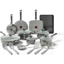 T-fal T-fal Easy Care Ceramic of 20 Cookware Set with lid 20 Parts