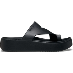 Crocs Getaway Platform Toe Loop Shoes - Black