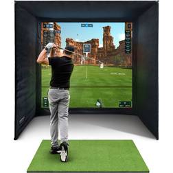 SimSpace Unisex-Adult Golf-Simulator-Gehäuse 2.6 x 2.5 x 1.5m Schwarz