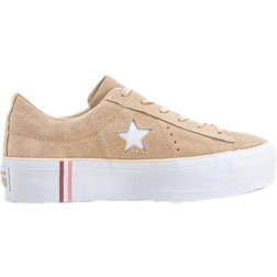 Converse One Star Platform Suede Beige EU 38