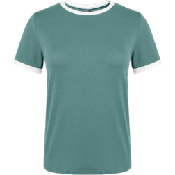 Shein Womens Summer Colorblock Round Neck Short Sleeve Casual TShirt