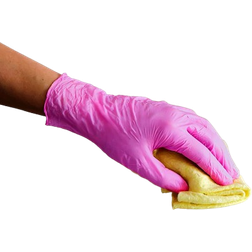 FifthPulse Nitrile Exam Latex Free & Powder Free Gloves Fuchsia Box of Gloves