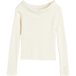 H&M Off Shoulder-Top - Hvid