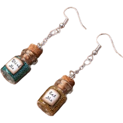 Shein pair Eat Me And Drink Me Alice In Wonderland Magical Glass Bottle Dangle Earrings Suitable For Daily Wear