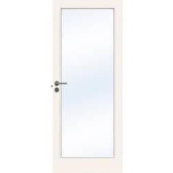 Swedoor Stable GW1 Massiv Glat Dør Med Glas 40 mm Hvid 82,5 204 cm Inderdør S 0502-Y (82.5x204cm)