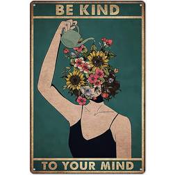 Vintage Tin Sign 8x12 Inch Framed Art 8x12"