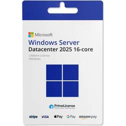 Microsoft Windows Server 2025 Datacenter 64-bit License (16 Core OEM DVD)