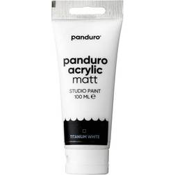 Panduro Acrylic akrylfärg, matt 100 ml – Titanium white