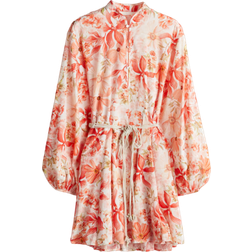 H&M Makramee Gürtel Kleid - Orange
