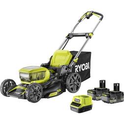 Ryobi Sladdlös ONE+ RY18LMX46A-250 18 V 2 x 5,0 Ah 46 cm 55 l Batteridriven gräsklippare