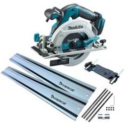 Makita DHS680Z 18V Brushless Circular Saw 165mm Bare 2x Bap 1.5m Guide Rail