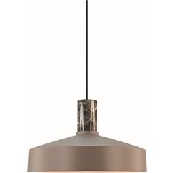 Nordlux Elvas Marble Taklampa Ljus Brun Ø37 37,5 x 37,5 x 13 cm Pendellampa ∅ 37.5cm