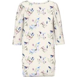 Name It Peyote Melange Blomstret Body - Beige/Himmelblå
