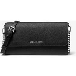 Michael Kors MK Jet Set Large Saffiano Leather 2-in-1 Convertible Crossbody Bag - Black