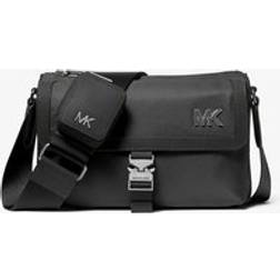 Michael Kors Eli Nylon Messenger Bag with Zip Pouch - Black