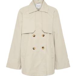 Y.A.S venice Trenchcoat - Mørkebeige