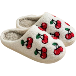 Shein Cute Cherry Non-Slip Indoor Slippers - Winter