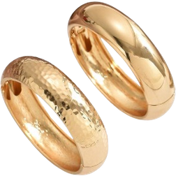 Shein pair pcs Gold Tone Smooth Snake Patterned Metal Bangle Bracelets With Overlapping Visual Effect Alloy Trendy And Fashionable For Couples Date Fr