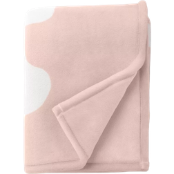Room Essentials Recycled Poly Bunny Throw Blankets Pink, White (152.4x127cm)