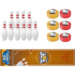 Aibyks Bordsspel shuffleboard, bordscurlingspel Bordsspel Multiplayer Curling Brädspel Multifunktionella festtillbehör, skrivbordsleksaker Interactive Play för pojkar, flickor, barn, barn