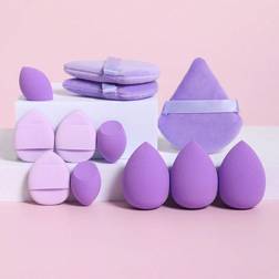 Shein Makeup Sponge & puff,6pcs purple Makeup Sponge & 6pcs Puff Makeup Blender makeup tool