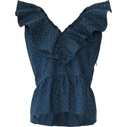 Noella Louisa Blouse - Blue Wash