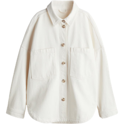 H&M Skjortejakke Med Løs Pasform - Beige