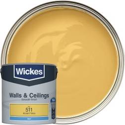Wickes Vinyl Matt Emulsion No.511 Wall Paint Mustard Yellow 2.5L