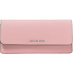 Michael Kors Jet Set Large Saffiano Leather Snap-Front Wallet - Pink