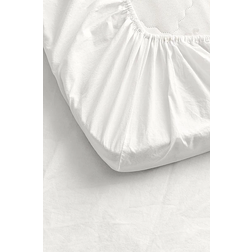 Ellos Faconsyet Milly I Vasket Bomuld - Hvid Lagen Hvid (200x90cm)