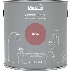 Dunelm Rose Matt Emulsion Rose Wall Paint Rose 2.5L