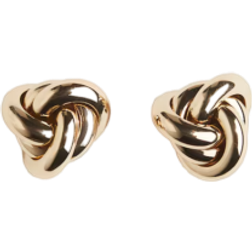 H&M Knot-Shaped Stud Earrings Gold NOSIZE