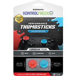 KontrolFreek Splash Red Blue Kit Switch Pro Controller