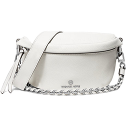 Michael Kors MK Slater Extra-Small Pebbled Leather Sling Pack Optic White