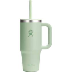 Hydro Flask Tumbler 709 ml 24 oz with Closable Press-in Straw Lid Travel Mug