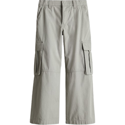 H&M Wide-Leg Cargo Pants - Green