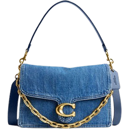 Coach Chain Tabby Shoulder Bag - Brass/Deep Blue