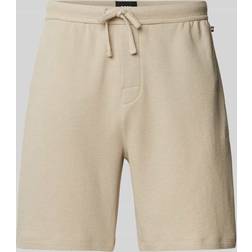 BOSS Waffle Nightwear Shorts - Beige