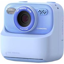 MTP Products P79 Digitalkamera För Barn Med Direktutskrift 1080P 32GB Blå